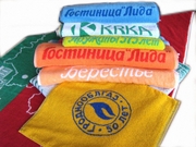 Махровые покрывала пледы полотенца с нанесением логотипа заказчика 